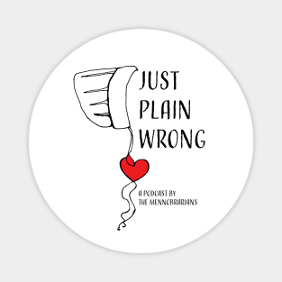 Just Plain Wrong Logo (lighter backgrounds) Magnet